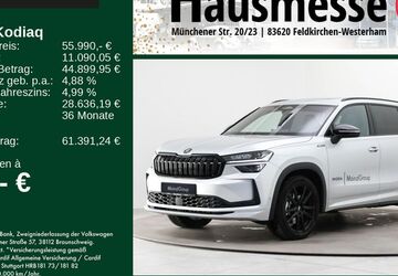 Skoda Kodiaq 14.000 km 55.990 &euro; Feldkirchen/Westerham 83620