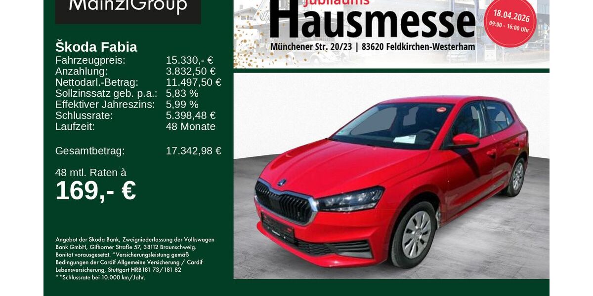 Skoda Fabia 29.300 km 15.330 &euro; Feldkirchen/Westerham 83620
