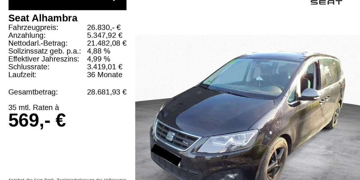 Seat Alhambra 65.083 km 26.830 &euro; Feldkirchen - Westerham 83620