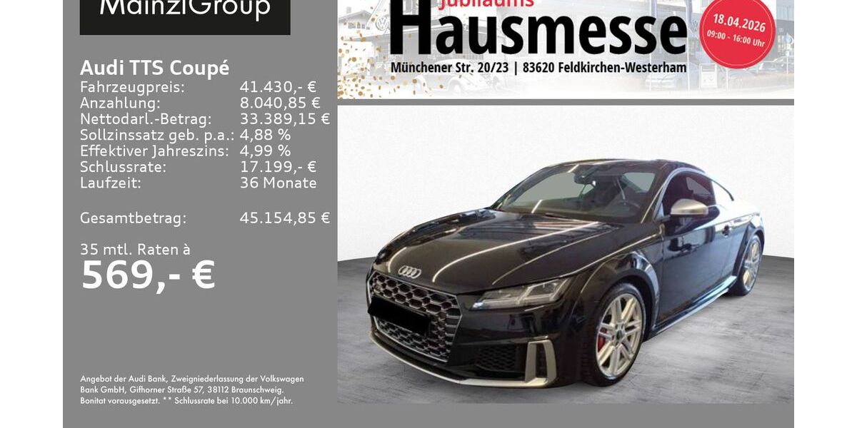 Audi TTS 50.000 km 41.430 &euro; Feldkirchen/Westerham 83620