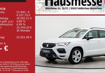Seat Ateca 112.714 km 22.930 &euro; Feldkirchen/Westerham 83620