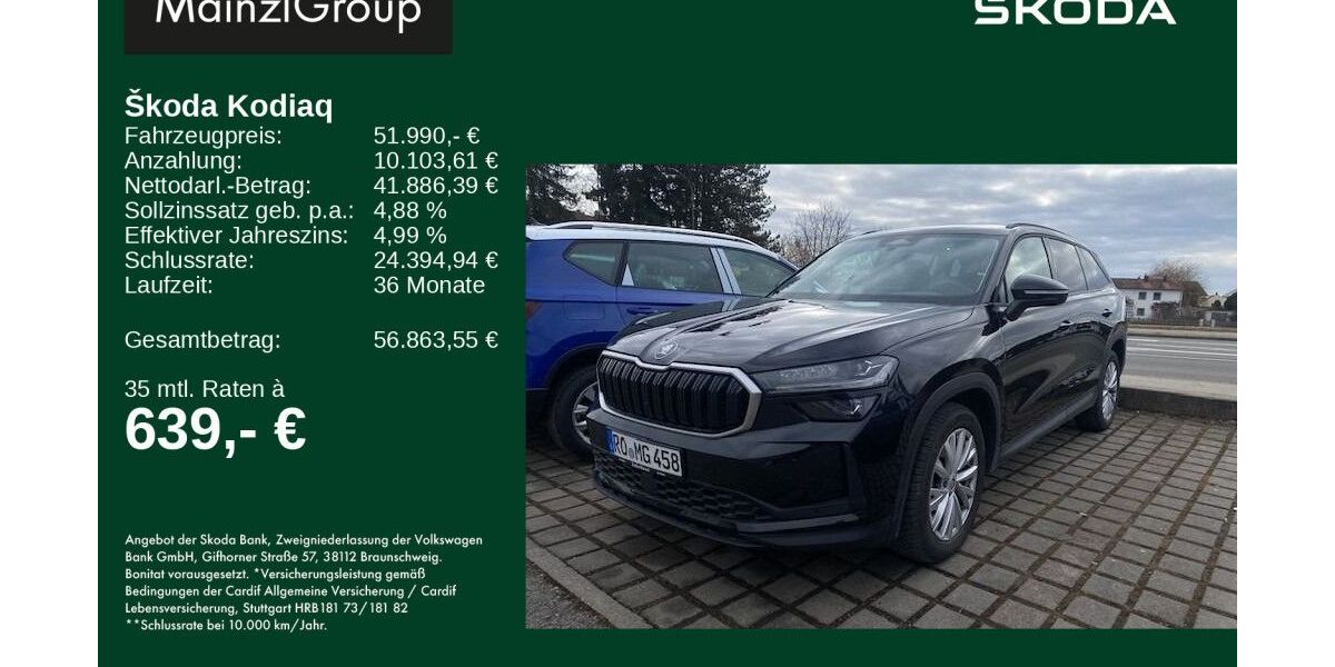 Skoda Kodiaq 5.500 km 51.990 &euro; Feldkirchen-Westerham 83620