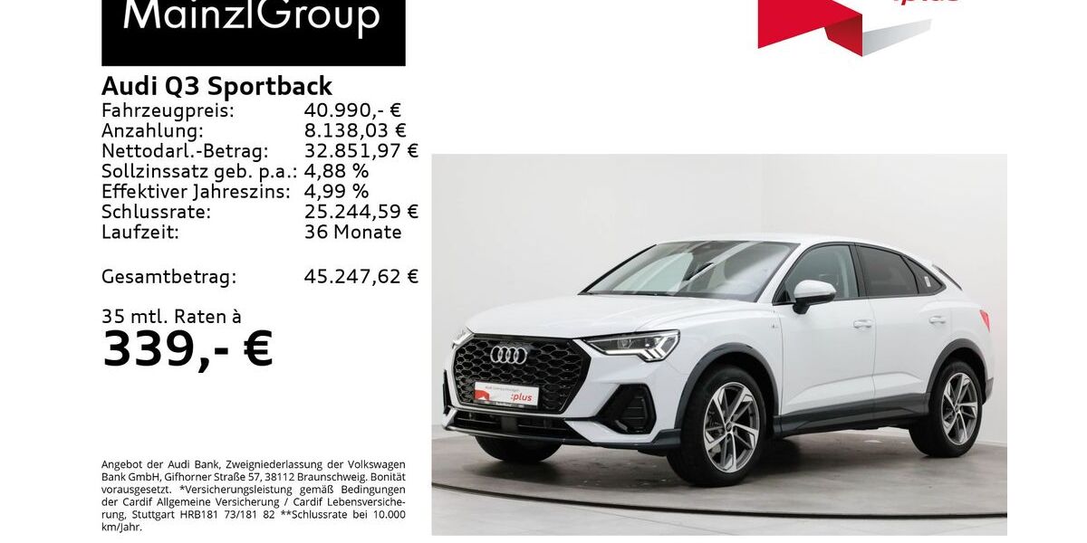 Audi Q3 7.300 km 40.990 &euro; Feldkirchen/Westerham 83620