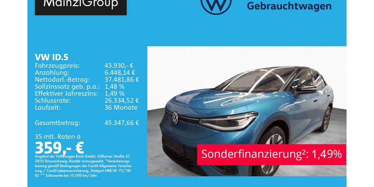 VW ID.5 14.000 km 43.930 &euro; Feldkirchen/Westerham 83620