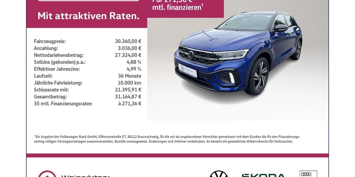 VW T-Roc 28.800 km 29.370 &euro; Miesbach 83714