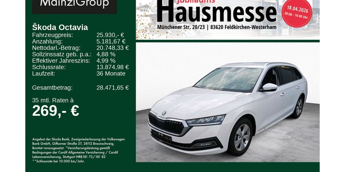 Skoda Octavia 36.400 km 25.930 &euro; Feldkirchen/Westerham 83620