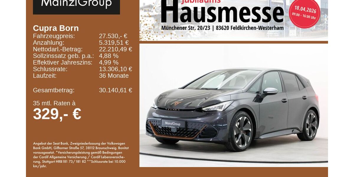 Cupra Born 33.747 km 27.530 &euro; Feldkirchen/Westerham 83620