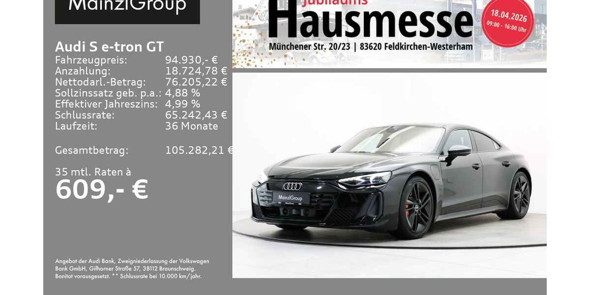 Audi e-tron GT 2.500 km 94.930 &euro; Feldkirchen/Westerham 83620