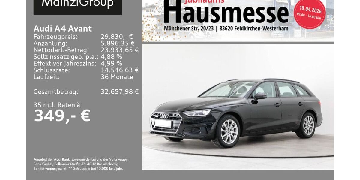 Audi A4 60.360 km 29.830 &euro; Feldkirchen/Westerham 83620