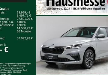 Skoda Scala 1.500 km 33.999 &euro; Feldkirchen-Westerham 83620