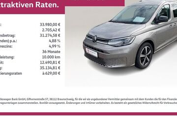 VW Caddy Maxi 62.400 km 31.820 &euro; Miesbach 83714