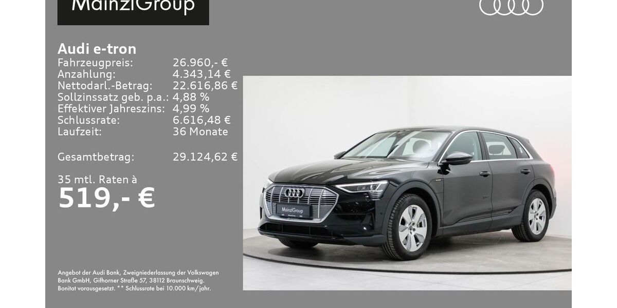 Audi e-tron 17.200 km 26.960 &euro; Feldkirchen/Westerham 83620