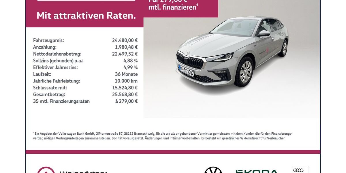 Skoda Scala 6.900 km 24.480 &euro; Miesbach 83714