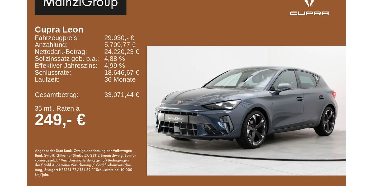 Cupra Leon 26.200 km 29.930 &euro; Feldkirchen/Westerham 83620