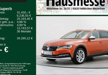 Skoda Superb 93.000 km 31.430 &euro; Feldkirchen/Westerham 83620