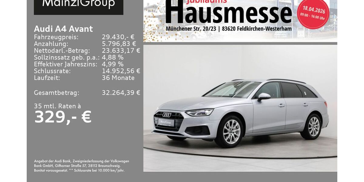 Audi A4 56.800 km 29.430 &euro; Feldkirchen/Westerham 83620