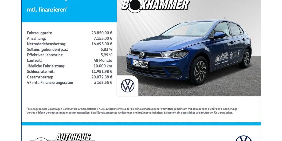 VW Polo 20.990 km 22.640 &euro; Bad Aibling 83043