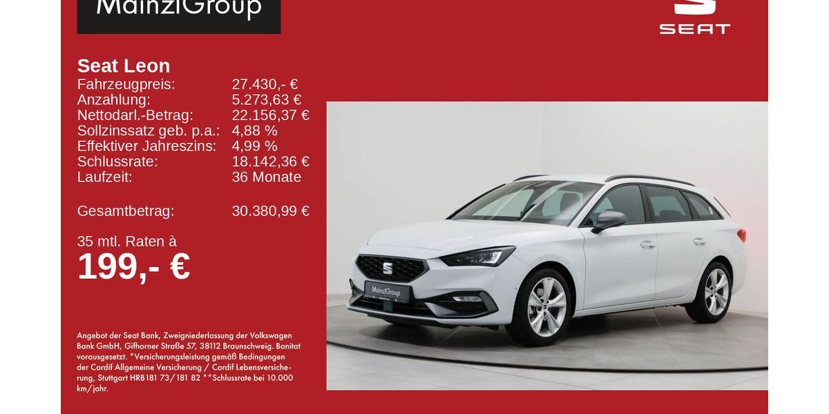 Seat Leon 16.700 km 27.430 &euro; Feldkirchen/Westerham 83620