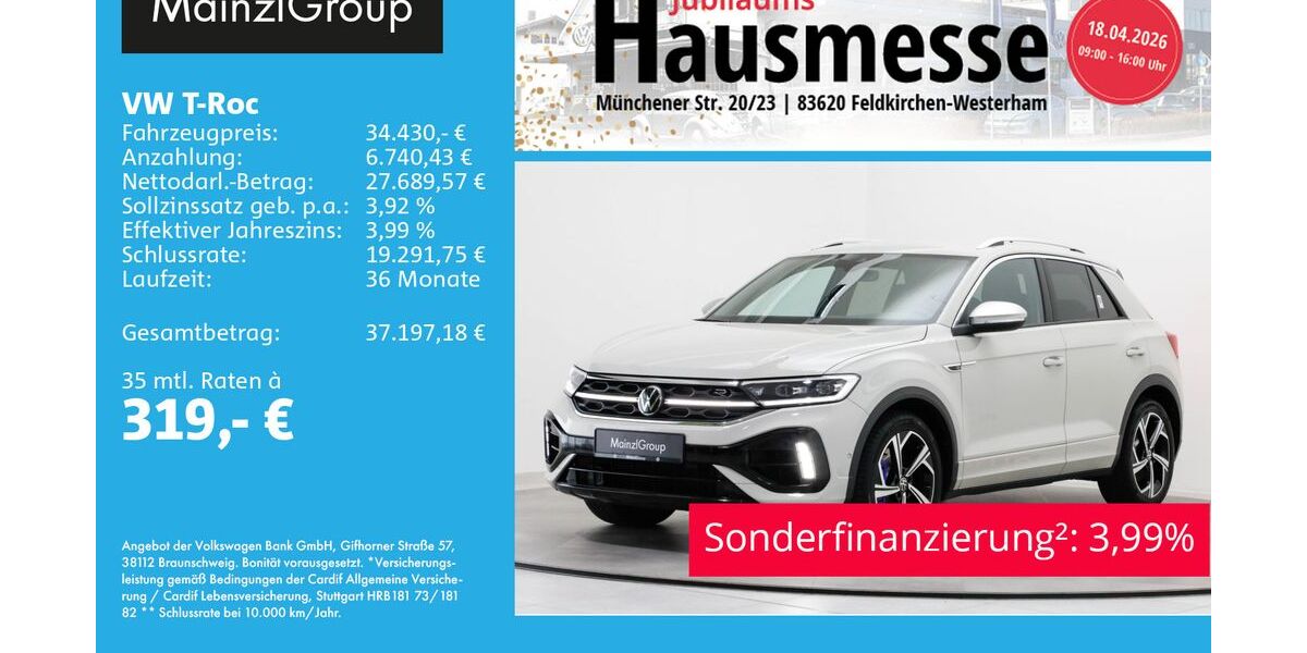 VW T-Roc 19.000 km 34.430 &euro; Feldkirchen/Westerham 83620