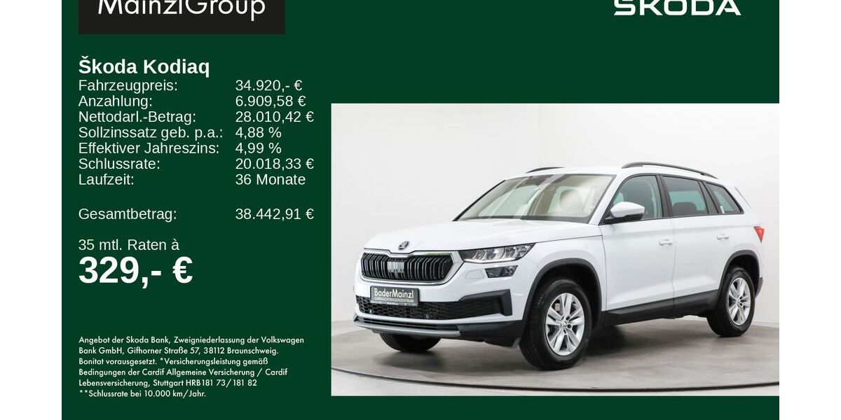 Skoda Kodiaq 9.900 km 34.920 &euro; Feldkirchen/Westerham 83620