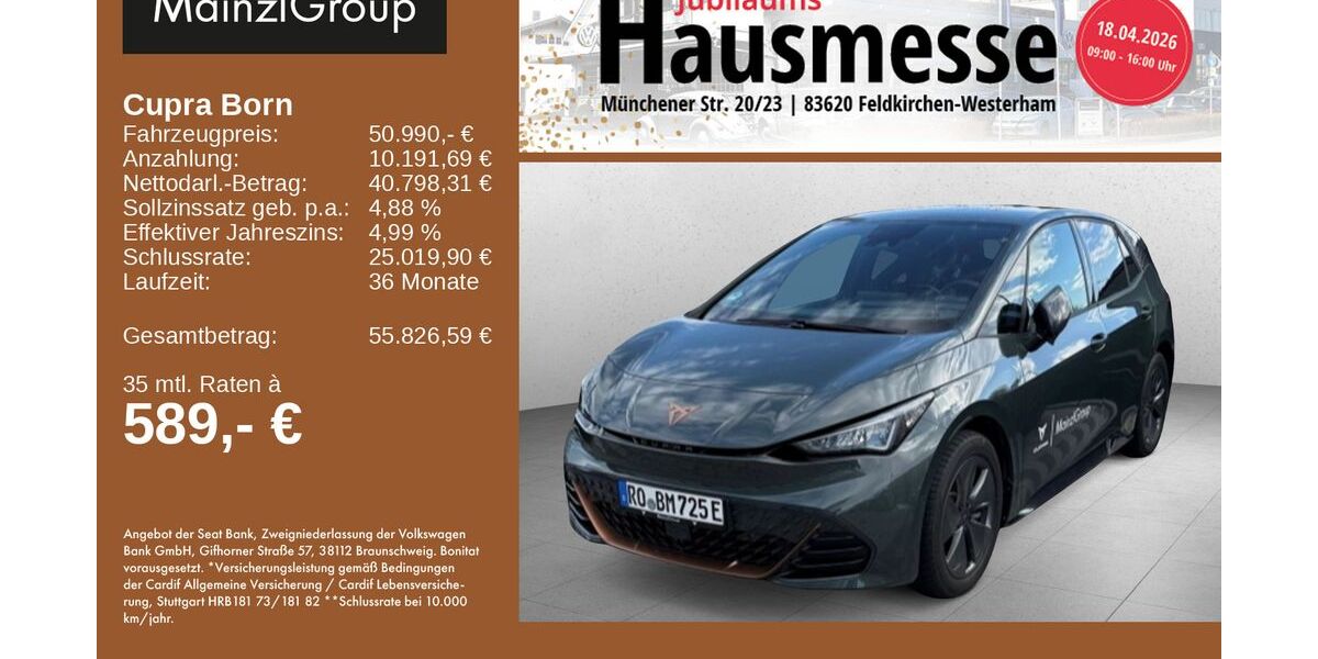 Cupra Born 6.000 km 50.990 &euro; Feldkirchen-Westerham 83620