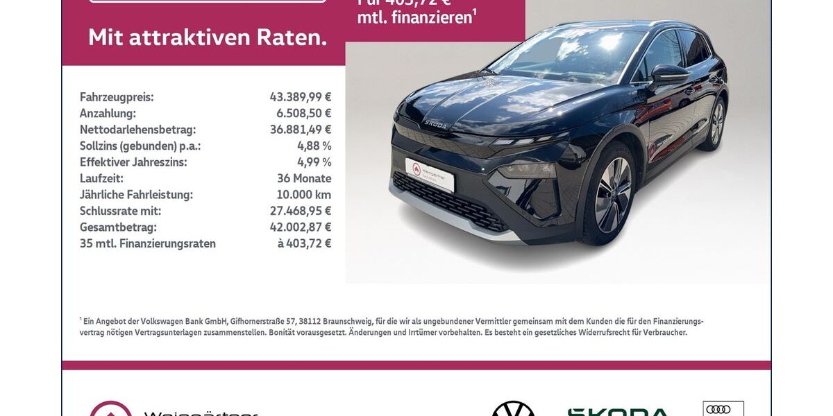 Skoda Elroq 24.600 km 43.390 &euro; Miesbach 83714