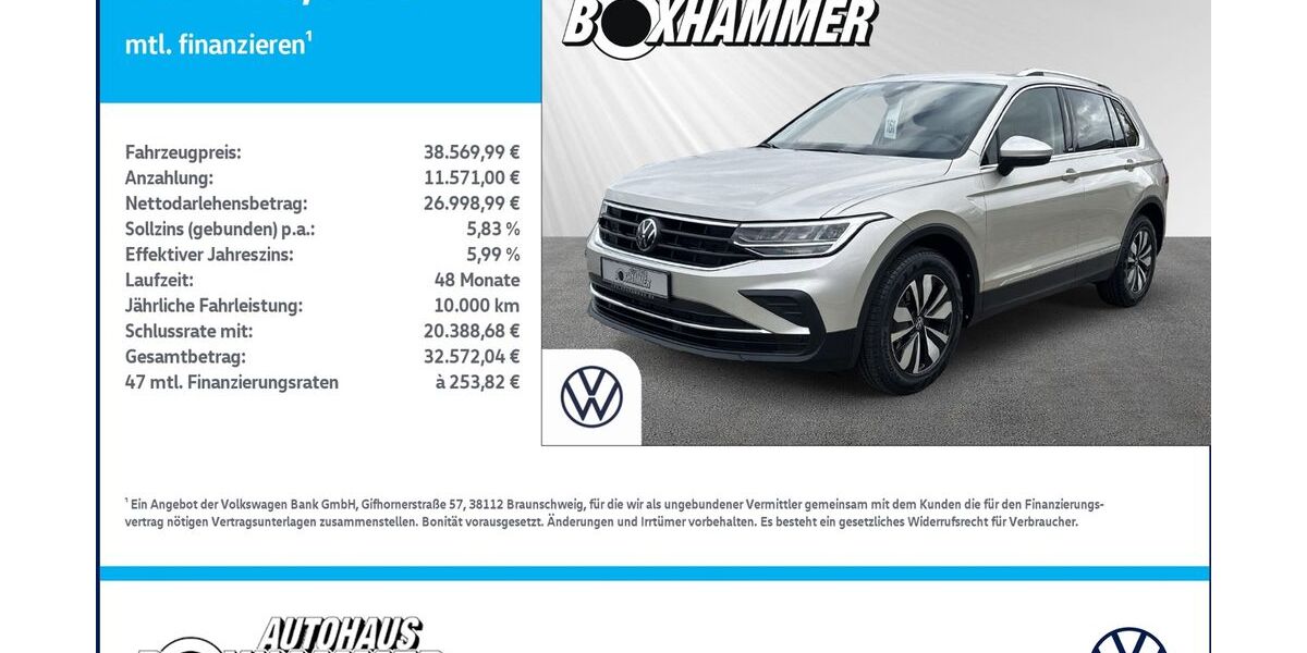 VW Tiguan 5.982 km 38.570 &euro; Bad Aibling 83043