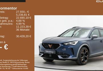 Cupra Formentor 58.700 km 27.930 &euro; Feldkirchen/Westerham 83620