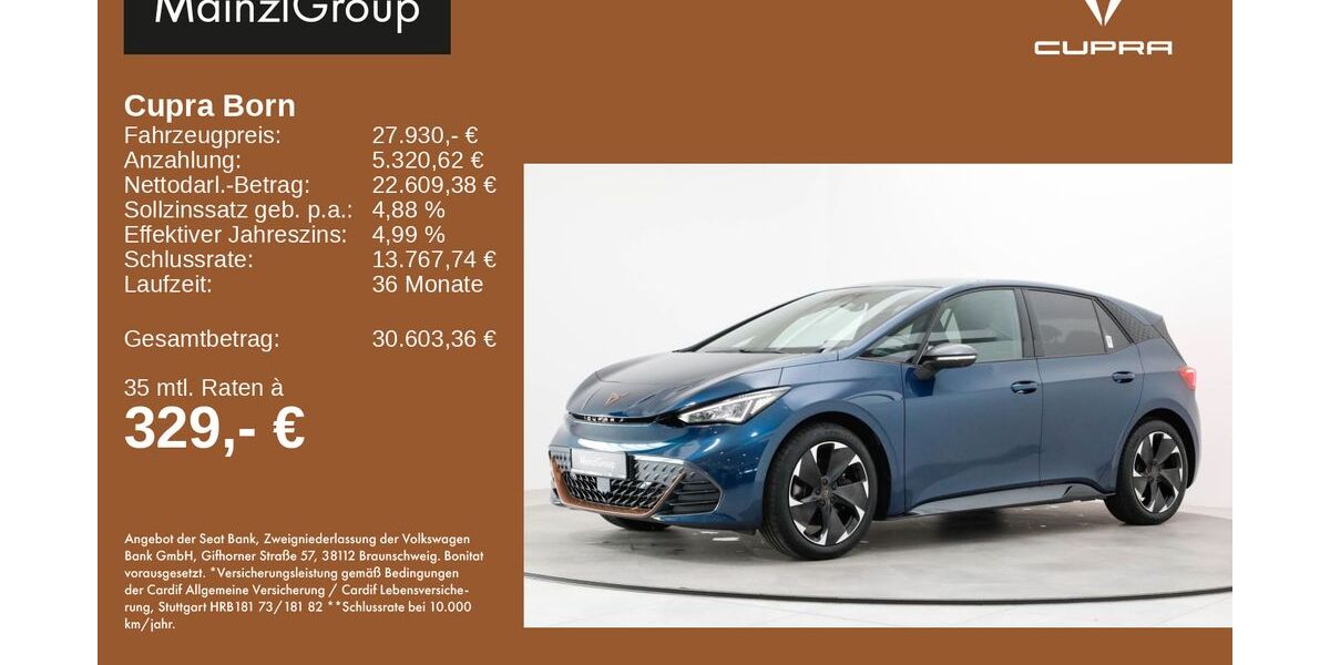 Cupra Born 28.796 km 27.930 &euro; Feldkirchen/Westerham 83620