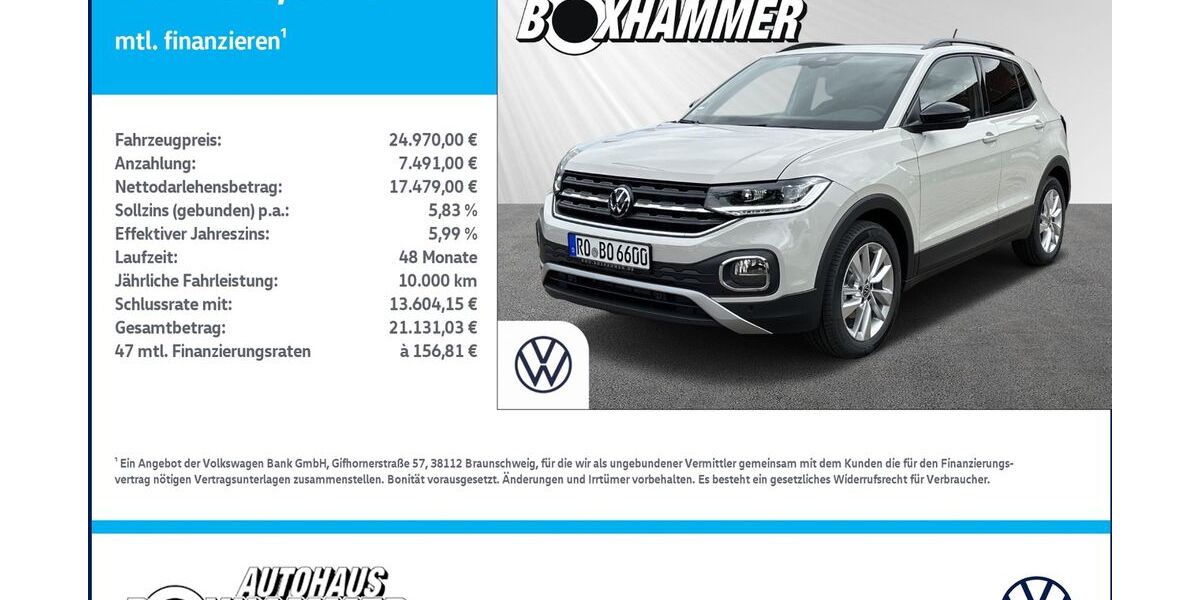 VW T-Cross 31.990 km 24.970 &euro; Bad Aibling 83043