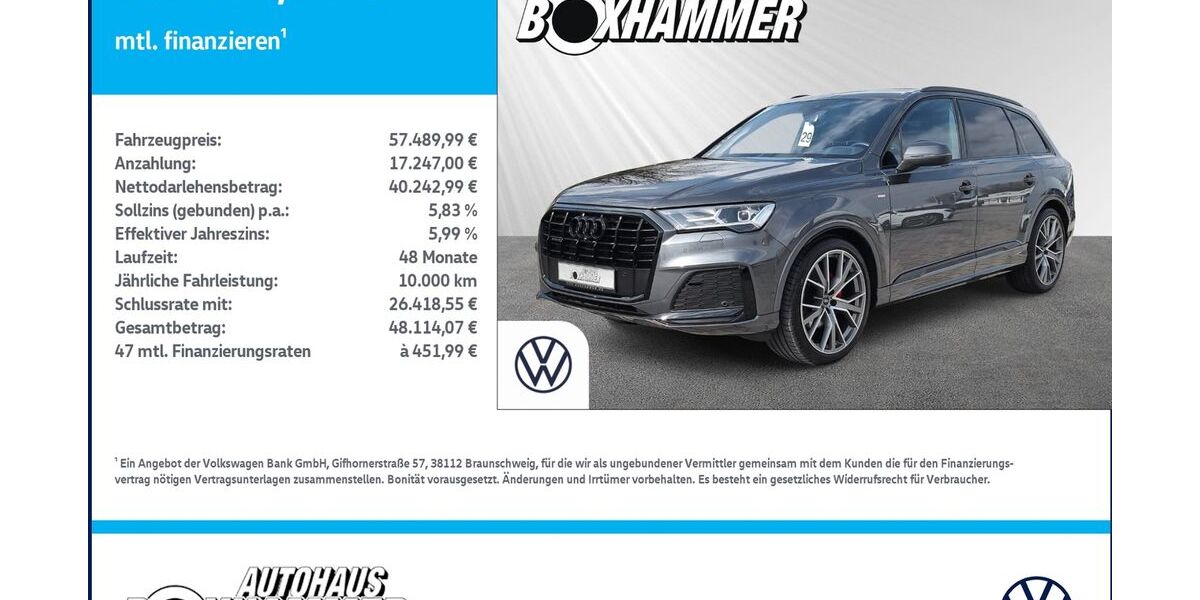 Audi Q7 56.808 km 57.490 &euro; Bad Aibling 83043