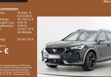 Cupra Formentor 9.900 km 33.430 &euro; Feldkirchen/Westerham 83620