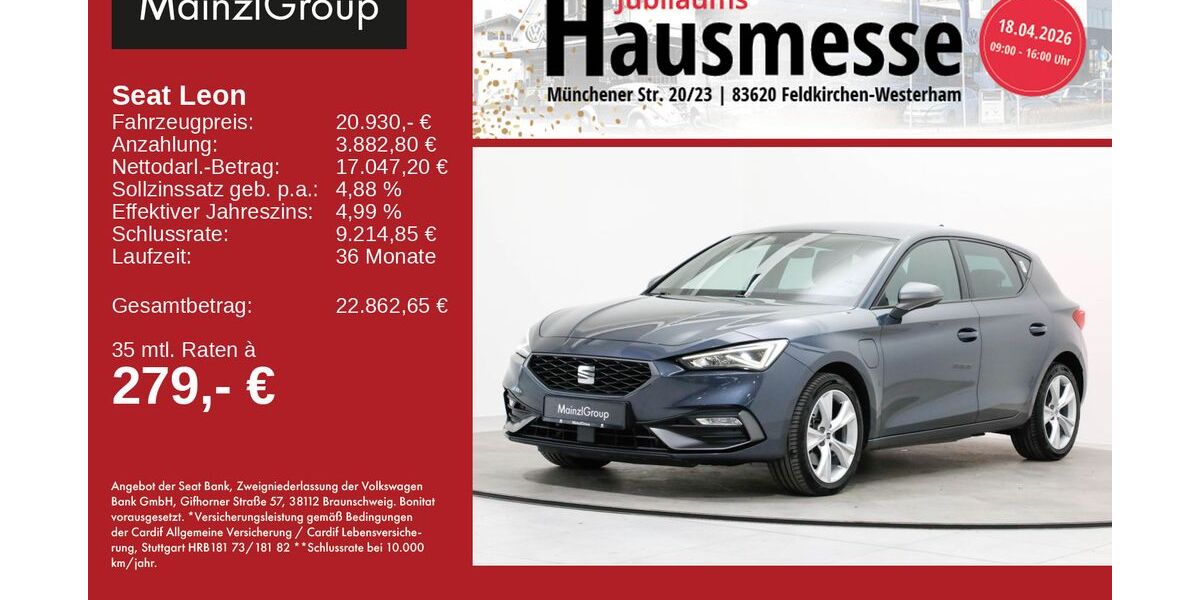 Seat Leon 83.899 km 20.930 &euro; Feldkirchen/Westerham 83620