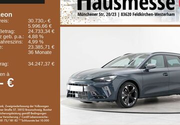 Seat Leon 10.196 km 30.730 &euro; Feldkirchen/Westerham 83620