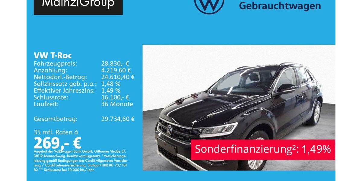 VW T-Roc 17.600 km 28.830 &euro; Feldkirchen/Westerham 83620