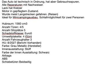 Peugeot Partner 208.000 km 3.000 &euro; Prien 83209