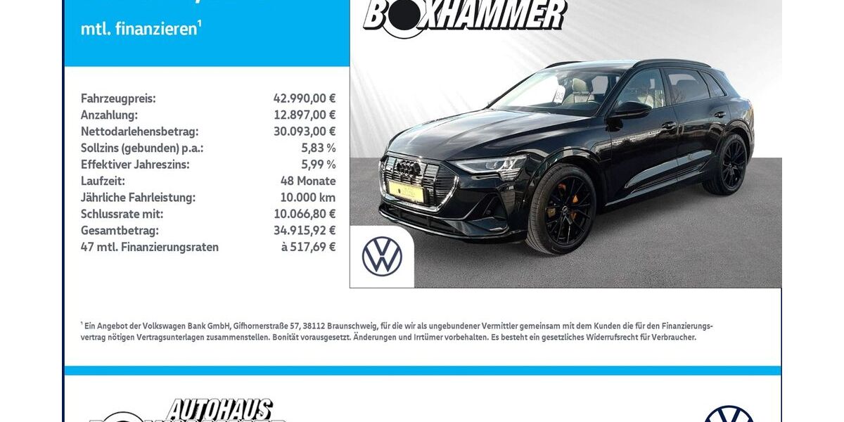 Audi e-tron 55.149 km 41.890 &euro; Bad Aibling 83043