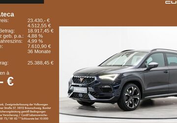 Seat Ateca 116.517 km 23.430 &euro; Feldkirchen/Westerham 83620