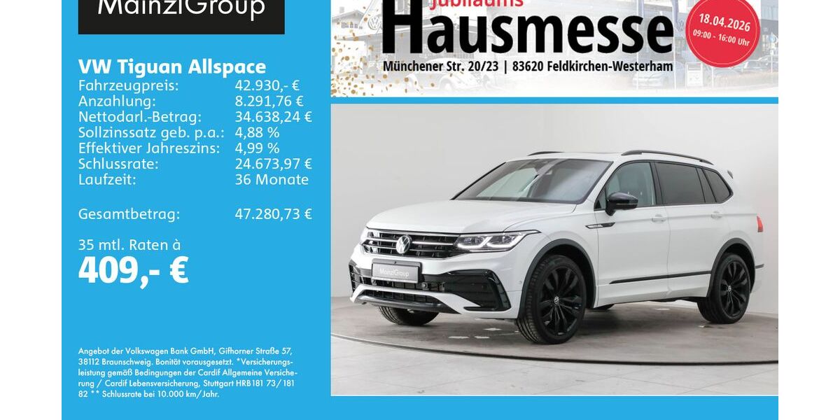 VW Tiguan Allspace 50.111 km 42.930 &euro; Feldkirchen/Westerham 83620
