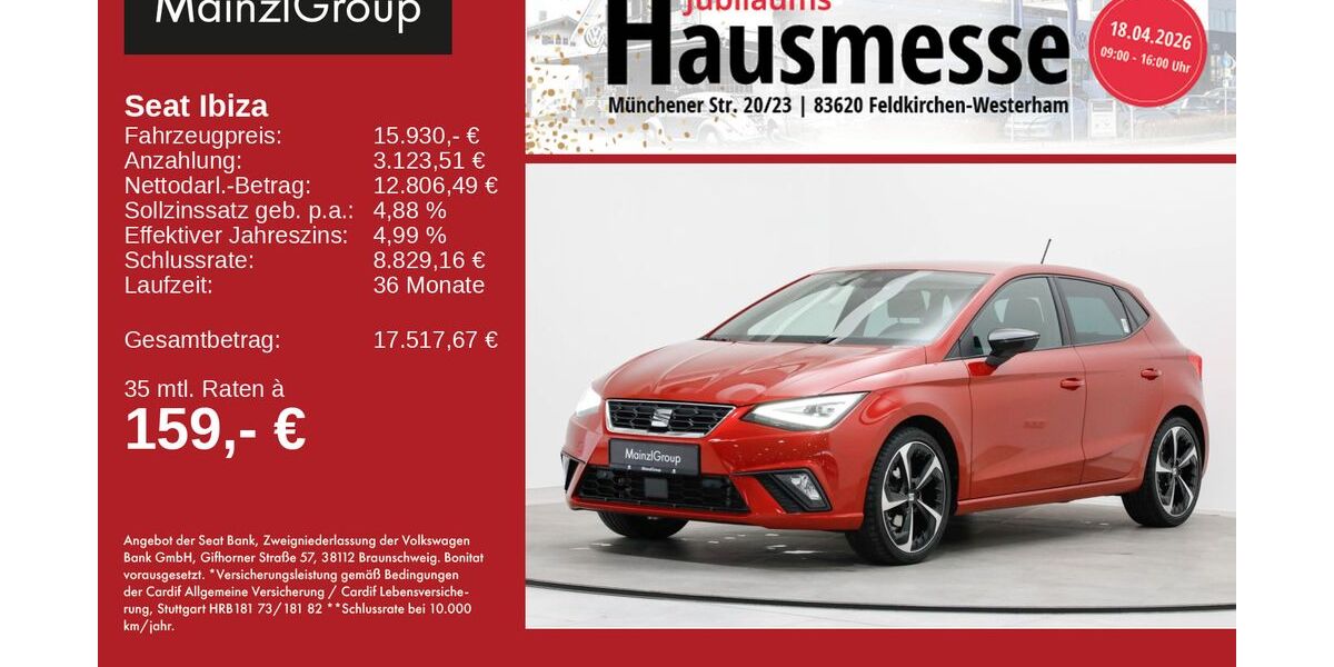 Seat Ibiza 60.561 km 15.930 &euro; Feldkirchen/Westerham 83620
