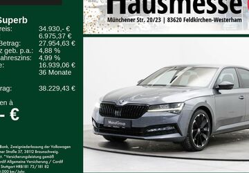 Skoda Superb 33.656 km 34.930 &euro; Feldkirchen/Westerham 83620
