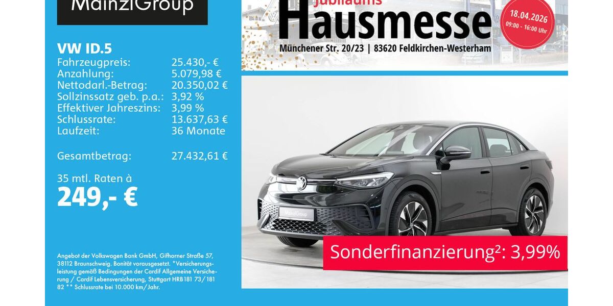 VW ID.5 80.400 km 25.430 &euro; Feldkirchen/Westerham 83620